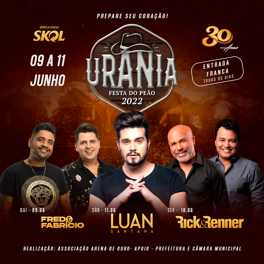 Regional Hoje - 6ª Festa do Peão de Boiadeiro de Rubineia terá show com  Gian e Giovani