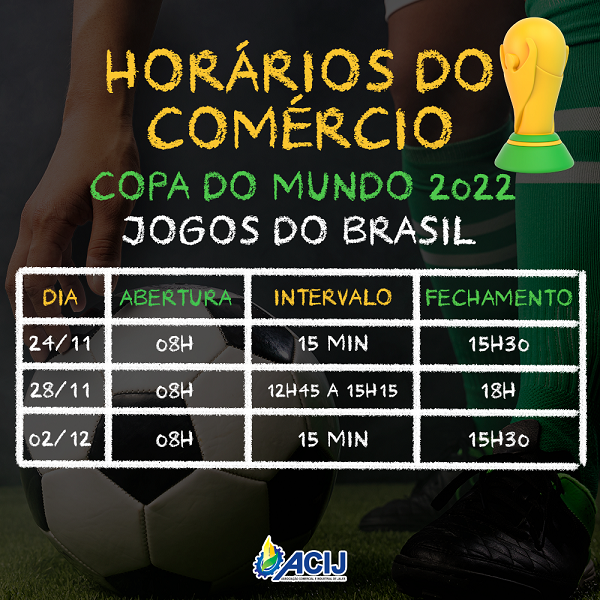 Adufes terá horários diferenciados de funcionamento durante os jogos do  Brasil na Copa do Mundo de 2022 – Adufes